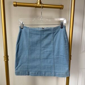Sky and Sparrow Stretchy Denim Mini Skirt